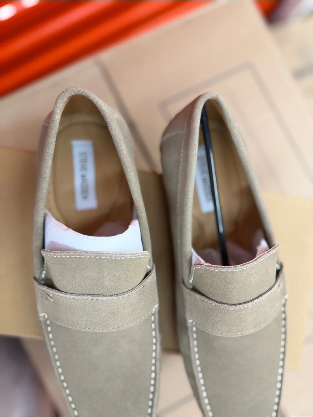 Steve Madden Olive Suede Penny Loafers